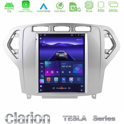 Clarion GL300 Tesla Series Android OS 8Core 4+64GB Renault Clio 5 2020-2025 Navigation Multimedia Tablet 9.7"