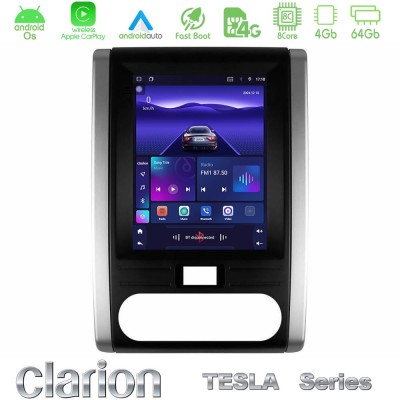 Clarion GL300 Tesla Series Android OS 8Core 4+64GB Renault Clio 5 2020-2025 Navigation Multimedia Tablet 9.7"