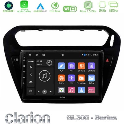 Bizzar G+ Series Citroen C-Elysee / Peugeot 301 8core Android14 6+128GB Navigation Multimedia Tablet 9"