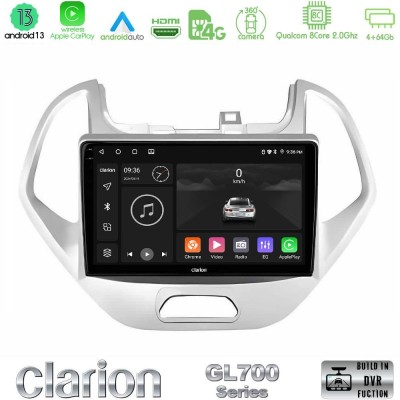Clarion GL700 Series 8Core Android13 4+64GB Ford KA 2016-2020 Navigation Multimedia Tablet 9" Με Carplay & Android Auto