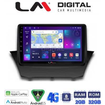 LM Digital - LM ZR8152 GPS Οθόνη OEM Multimedia Αυτοκινήτου για FORD FIESTA 20082017 (CarPlay/AndroidAuto/BT/GPS/WIFI/GPRS)