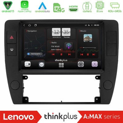 Lenovo Thinkplus A2MAX Series 8Core Android15 4+64GB VW Passat B5 2001-2005 Navigation Multimedia Tablet 9"