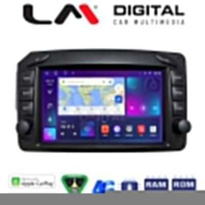 LM Digital - LM E8171 GPS Οθόνη OEM Multimedia Αυτοκινήτου για MERCEDES C (W203) - CLK (W208) 1999 2003 (CarPlay/AndroidAuto/BT