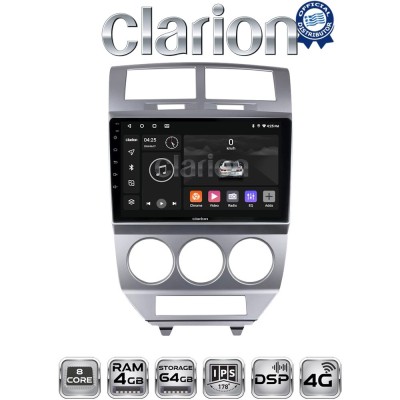 CLARION GL72203 Οθόνη OEM Multimedia Αυτοκινήτου για Dodge Caliber (CarPlay/AndroidAuto/BT/GPS/WIFI/GPRS)