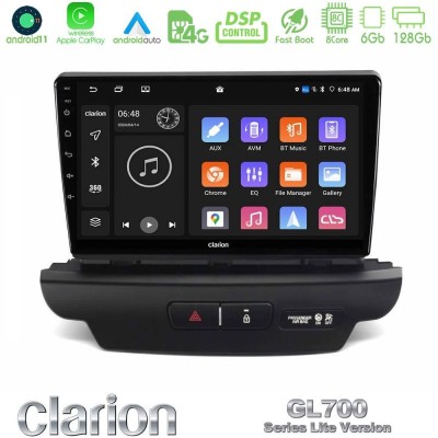 Clarion GL700 Lite Series 8Core Android11 6+128GB Kia Ceed 2018-2023 Navigation Multimedia Tablet 9" Με Carplay & Android Auto (