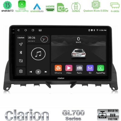 Bizzar G+ Series Mercedes C-Class W204 2008-2011 8core Android14 6+128GB Navigation Multimedia Tablet 9"