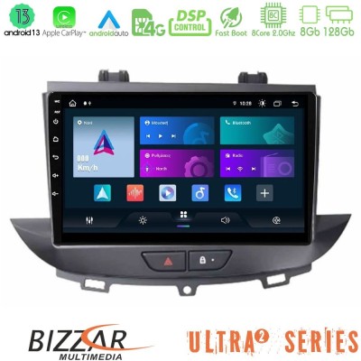 Bizzar G+ Series Opel Grandland/Crossland X 8core Android14 6+128GB Navigation Multimedia Tablet 9"