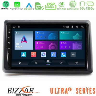 Bizzar G+ Series Renault Express 2020-2025 8core Android14 6+128GB Navigation Multimedia Tablet 9"