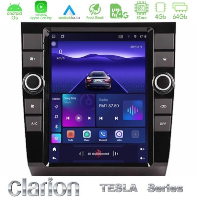 Clarion GL300 Tesla Series Android OS 8Core 4+64GB Renault Clio 5 2020-2025 Navigation Multimedia Tablet 9.7"