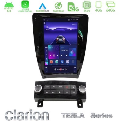 Clarion GL300 Tesla Series Android OS 8Core 4+64GB Renault Clio 5 2020-2025 Navigation Multimedia Tablet 9.7"