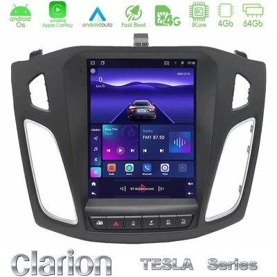 Clarion GL300 Tesla Series Android OS 8Core 4+64GB Renault Clio 5 2020-2025 Navigation Multimedia Tablet 9.7"
