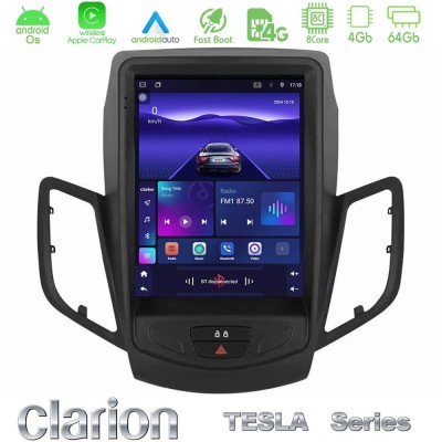 Clarion GL300 Tesla Series Android OS 8Core 4+64GB Renault Clio 5 2020-2025 Navigation Multimedia Tablet 9.7"