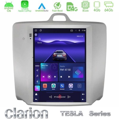 Clarion GL300 Tesla Series Android OS 8Core 4+64GB Renault Clio 5 2020-2025 Navigation Multimedia Tablet 9.7"