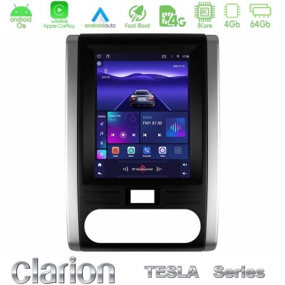 Clarion GL300 Tesla Series Android OS 8Core 4+64GB Renault Clio 5 2020-2025 Navigation Multimedia Tablet 9.7"