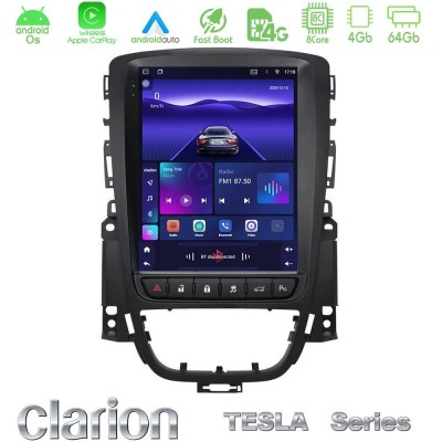 Clarion GL300 Tesla Series Android OS 8Core 4+64GB Renault Clio 5 2020-2025 Navigation Multimedia Tablet 9.7"