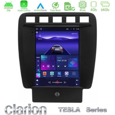 Clarion GL300 Tesla Series Android OS 8Core 4+64GB Renault Clio 5 2020-2025 Navigation Multimedia Tablet 9.7"