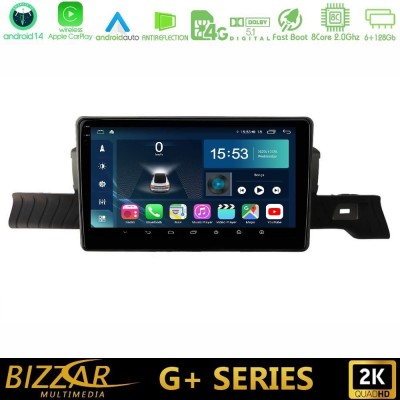 Bizzar G+ Series Citroen C3 You 2025- 8core Android14 6+128GB Navigation Multimedia Tablet 9"