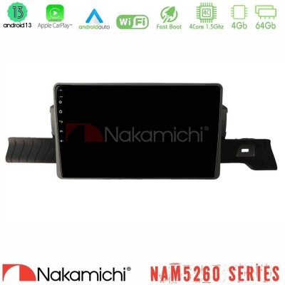 Nakamichi NAM5260 Series 4Core Android13 4+64GB Citroen C3 You 2025- Navigation Multimedia Tablet 9" Με Carplay & Android Auto