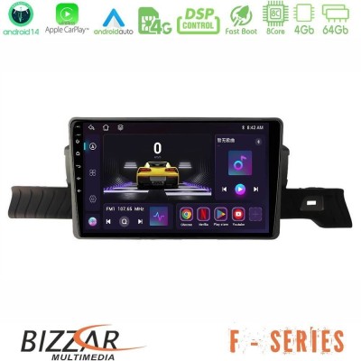 Bizzar F Series 8Core Android14 4+64GB Citroen C3 You 2025- Navigation Multimedia Tablet 9" Με Carplay & Android Auto