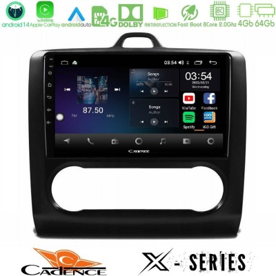 Cadence X Series Ford Focus Auto AC 8core Android 14 4+64GB Navigation Multimedia Tablet 9"