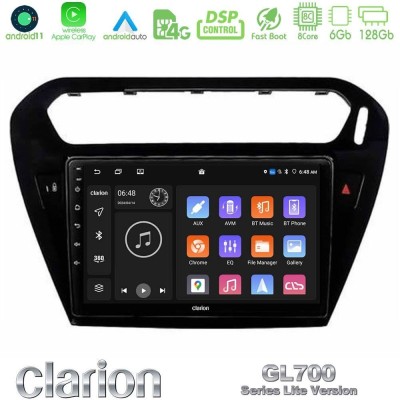 Bizzar G+ Series Citroen C-Elysee / Peugeot 301 8core Android14 6+128GB Navigation Multimedia Tablet 9"
