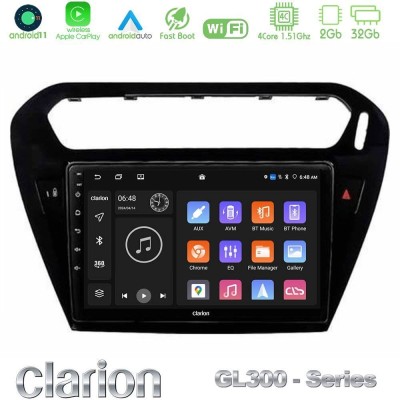 Bizzar G+ Series Citroen C-Elysee / Peugeot 301 8core Android14 6+128GB Navigation Multimedia Tablet 9"