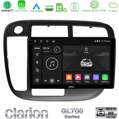 Bizzar G+ Series Honda Civic 1995-2001 8core Android14 6+128GB Navigation Multimedia Tablet 9"