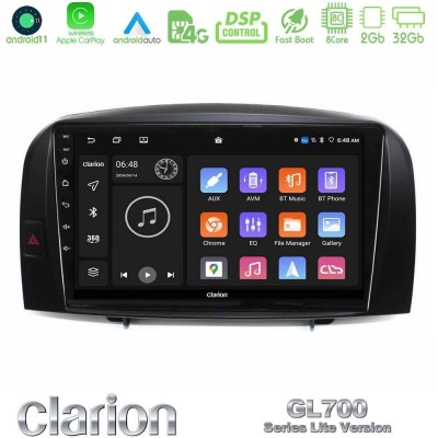 Clarion GL700 Lite Series 8Core Android11 2+32GB Hyundai Sonata 2005-2009 Navigation Multimedia Tablet 10" Με Carplay & Android 