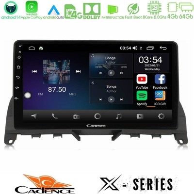 Bizzar G+ Series Mercedes C-Class W204 2008-2011 8core Android14 6+128GB Navigation Multimedia Tablet 9"