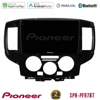 Pioneer SPH-PF97BT Series Nissan NV200 2009 – 2019 Multimedia Station 9" (Tablet Style) Με Carplay & Android Auto (Μαύρο)