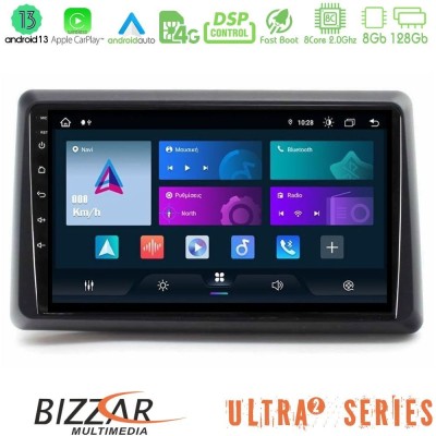 Bizzar G+ Series Renault Express 2020-2025 8core Android14 6+128GB Navigation Multimedia Tablet 9"