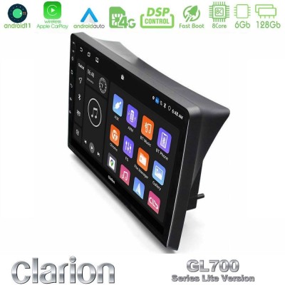 Clarion GL700 Lite Series 8Core Android11 6+128GB Opel Vivaro/Renault Trafic/Nissan Primastar Navigation Multimedia Tablet 10" Μ