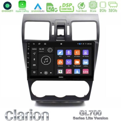 Clarion GL700 Lite Series 8Core Android11 2+32GB Subaru Forester 2015-2018 Navigation Multimedia Tablet 9" Με Carplay & Android 