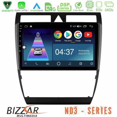 Bizzar ND3 Series 8Core Android15 2+64GB Audi A6 (C5) 1997-2004 Navigation Multimedia Tablet 9"