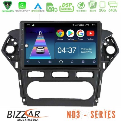 Bizzar ND3 Series 8Core Android15 2+64GB Ford Mondeo 2011-2014 Navigation Multimedia Tablet 10"