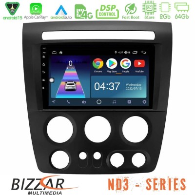 Bizzar ND3 Series 8Core Android15 2+64GB Hummer H3 2005-2009 Navigation Multimedia Tablet 9"