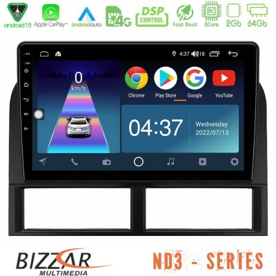 Bizzar ND3 Series 8Core Android15 2+64GB Jeep Grand Cherokee 1999-2004 Navigation Multimedia Tablet 9"