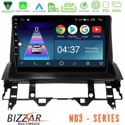 Bizzar ND3 Series 8Core Android15 2+64GB Mazda6 2002-2006 Navigation Multimedia Tablet 10"