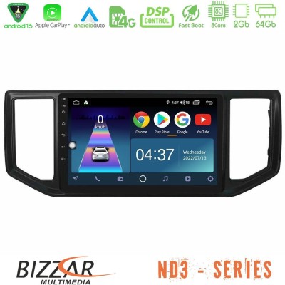 Bizzar ND3 Series 8Core Android15 2+64GB VW Amarok 2017-2022 Navigation Multimedia Tablet 9"