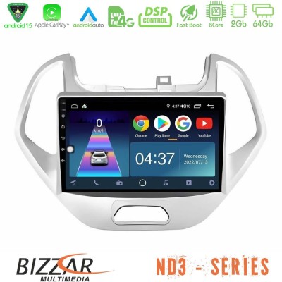 Bizzar ND3 Series 8Core Android15 2+64GB Ford KA 2016-2020 Navigation Multimedia Tablet 9"
