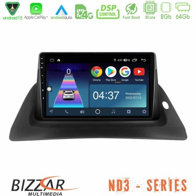 Bizzar ND3 Series 8Core Android15 2+64GB Renault Kangoo 2014-2018 Navigation Multimedia Tablet 9"