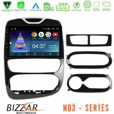 Bizzar ND3 Series 8Core Android15 2+64GB Renault Clio 2012-2019 Navigation Multimedia Tablet 9"