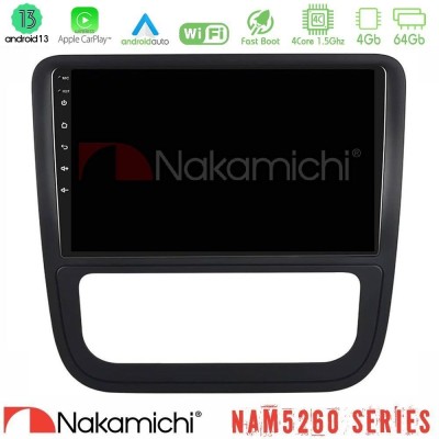 Nakamichi NAM5260 Series 4Core Android13 4+64GB VW Scirocco 2008-2014 Navigation Multimedia Tablet 9" Με Carplay & Android Auto