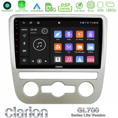 Clarion GL700 Lite Series 8Core Android11 6+128GB VW Scirocco 2008 – 2014 Navigation Multimedia Tablet 9" Με Carplay & Android A