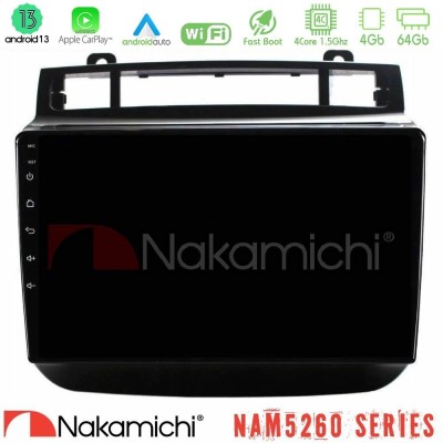 Nakamichi NAM5260 Series 4Core Android13 4+64GB VW Touareg 2011-2018 Navigation Multimedia Tablet 9" Με Carplay & Android Auto