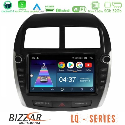 Bizzar G+ Series Mitsubishi ASX 2013-2018 8core Android14 6+128GB Navigation Multimedia Tablet 9" (Oem Look)
