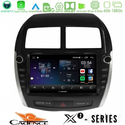 Bizzar G+ Series Mitsubishi ASX 2013-2018 8core Android14 6+128GB Navigation Multimedia Tablet 9" (Oem Look)