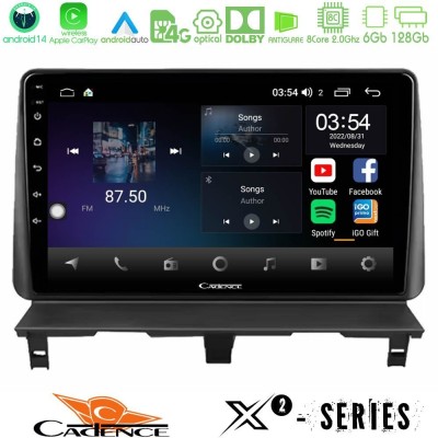 Cadence X2 Series 8Core Android14 6+128GB Peugeot Partner / Citroën Berlingo 2002-2008 Navigation Multimedia Tablet 9"