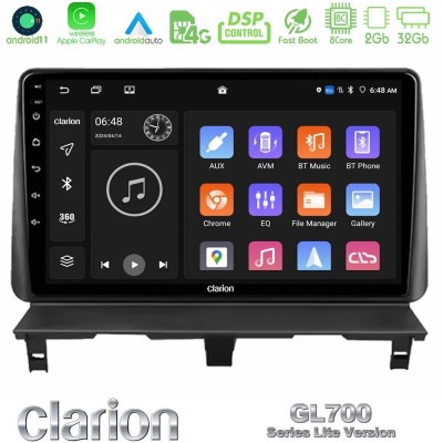 Clarion GL700 Lite Series 8Core Android11 2+32GB Peugeot Partner / Citroën Berlingo 2002-2008 Navigation Multimedia Tablet 9" Με