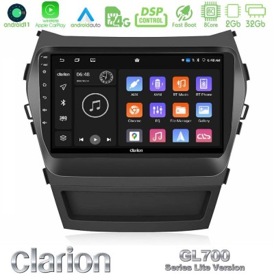 Bizzar G+ Series Hyundai iX45 2012-2017 8core Android14 6+128GB Navigation Multimedia Tablet 9"